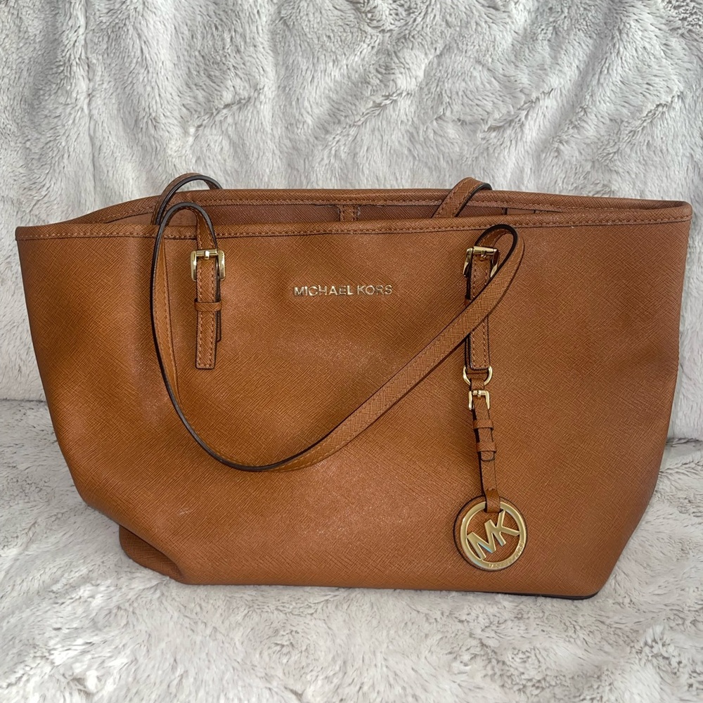 Michael Kors Brown Saffiano Leather Tote